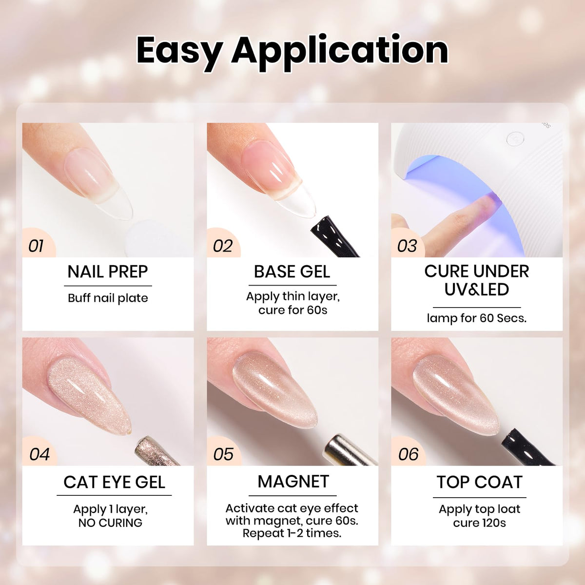 Beetles finished manicure lifestyle photo on hand showing neutral elegance for daily wear benefit