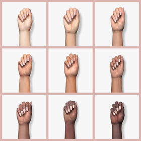beetles gel polish applied on natural nails demonstrating subtle, long-lasting finish