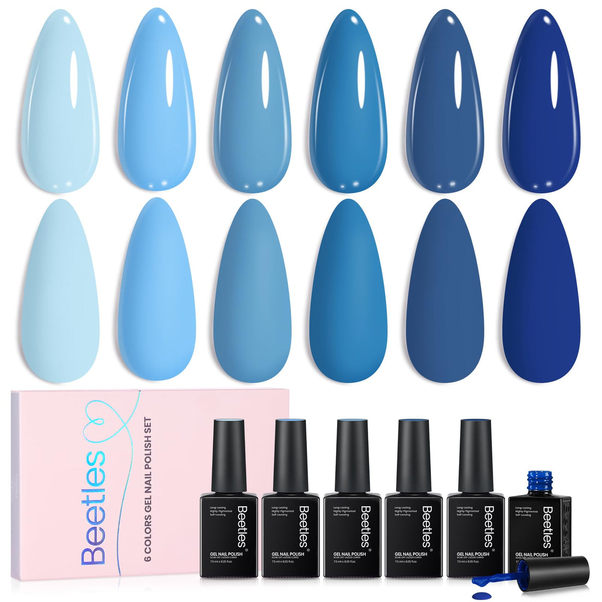 beetles front packaging showing six ocean blue bottles and organized kit benefits