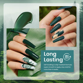 Beetles Gel Polish being applied on nails under lamp demonstrating long-wear benefit