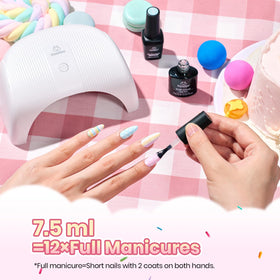 beetles gel polish size comparison with a coin showing compact bottles for travel