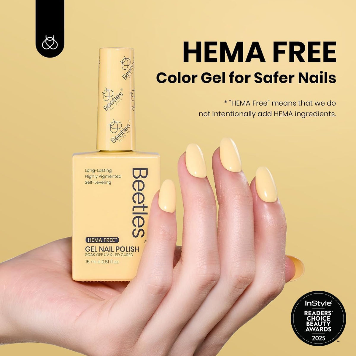 Beetles Gel Polish brush and cap detail for smooth application and precise strokes