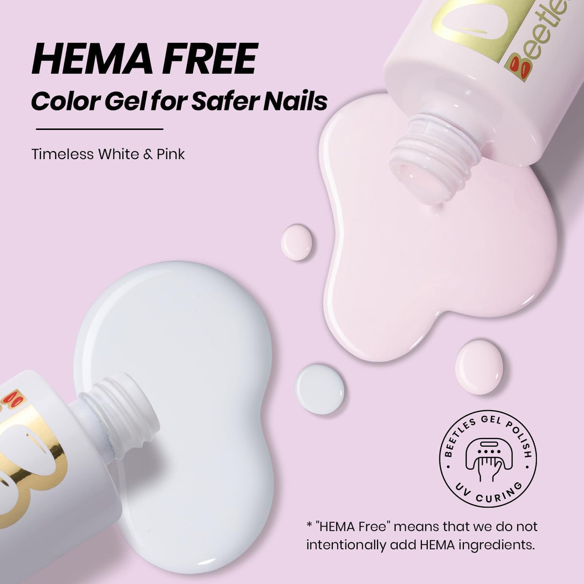 beetles gel polish bottle closeup showing Peach Mousse color accuracy and identification