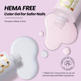 beetles gel polish bottle closeup showing Peach Mousse color accuracy and identification