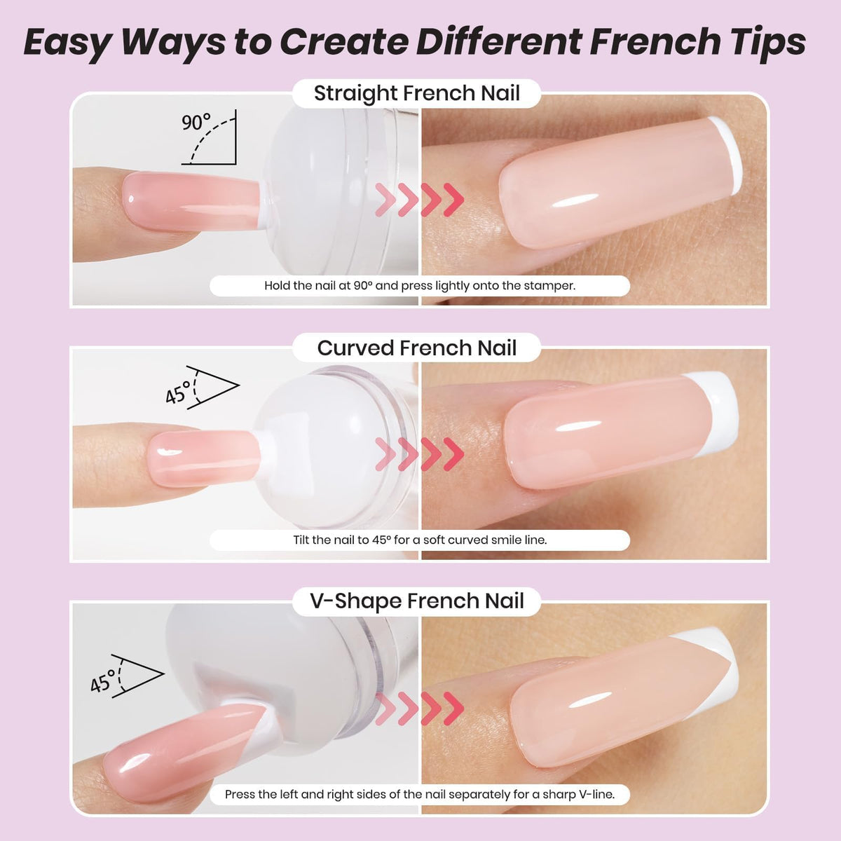 beetles gel polish on nails lifestyle photo showing Peach Mousse elegant summer look