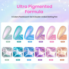 Beetles bottles styled together highlighting vibrant mermaid colors and polish finish