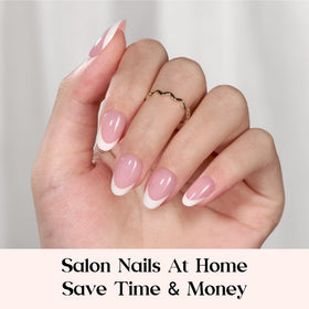 Beetles nail surface texture close-up highlighting smooth gel finish and durability