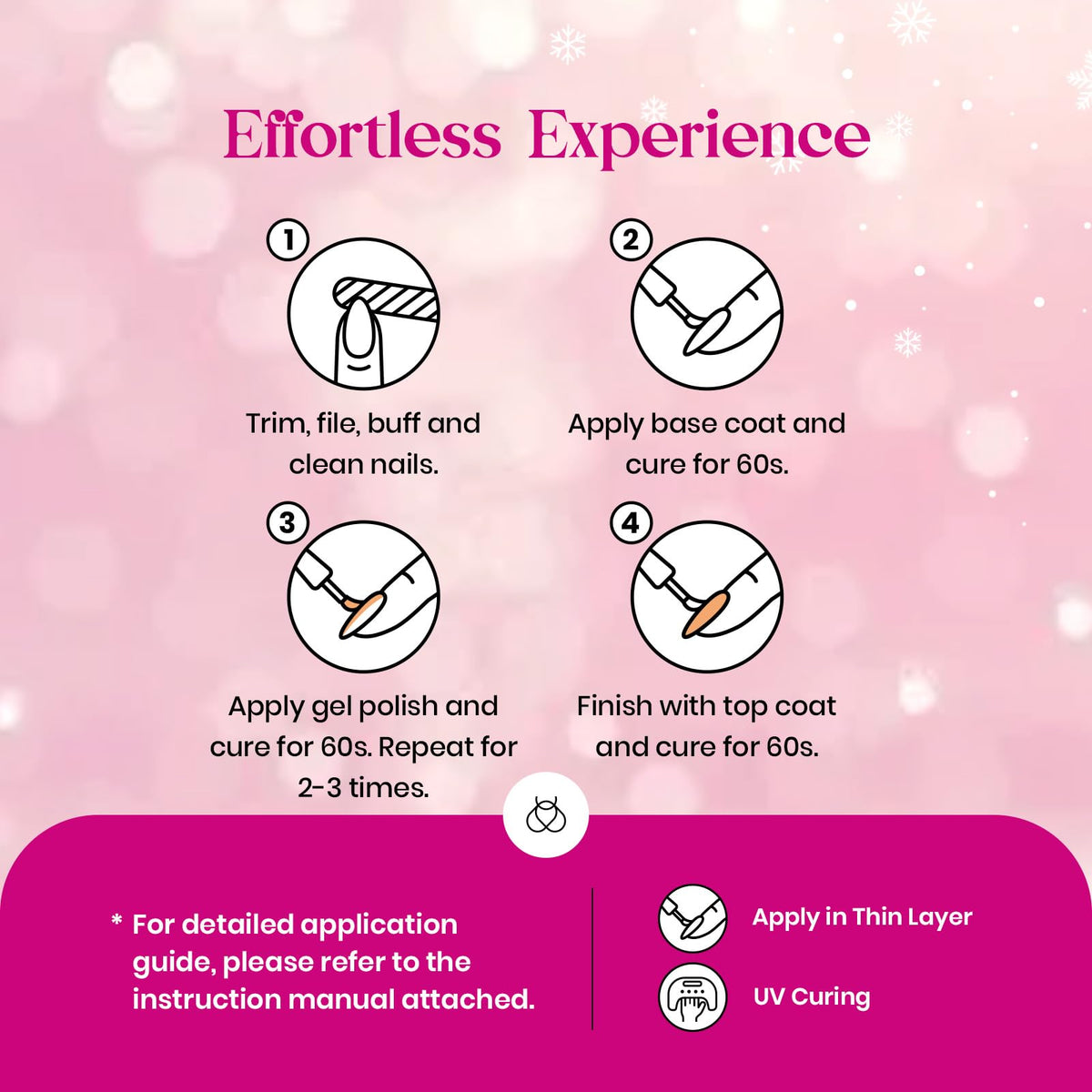 beetles Gel Polish applied during at-home manicure demonstrating easy use