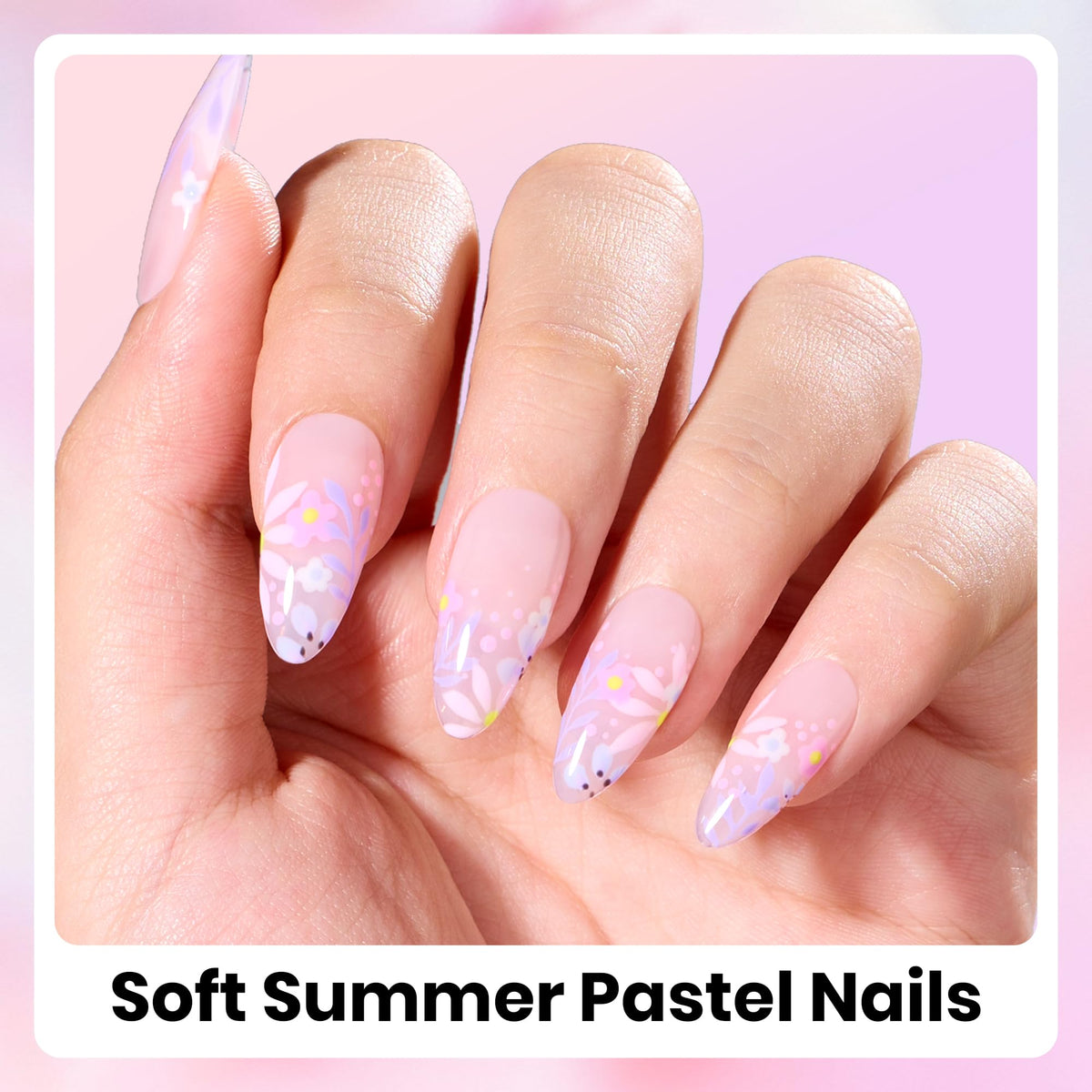 Beetles Gel Polish swatches fan with pink and purple tones showing palette versatility