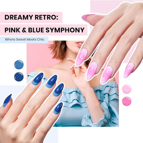 Beetles polish application on nails in use demonstrating smooth coverage and glossy result