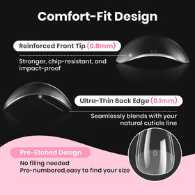 beetles gel polish press-on nails worn styled nails for long-lasting look