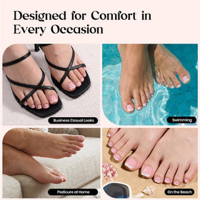 Beetles Gel Polish lifestyle beach pedicure shot showing long-lasting, water-friendly wear