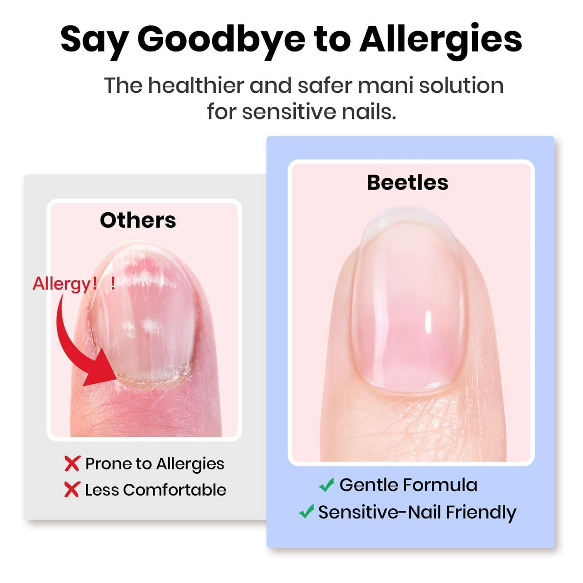 beetles primer label detail highlighting protein formula and nail protection