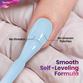 Beetles Pro cured nail closeup showing glossy professional finish
