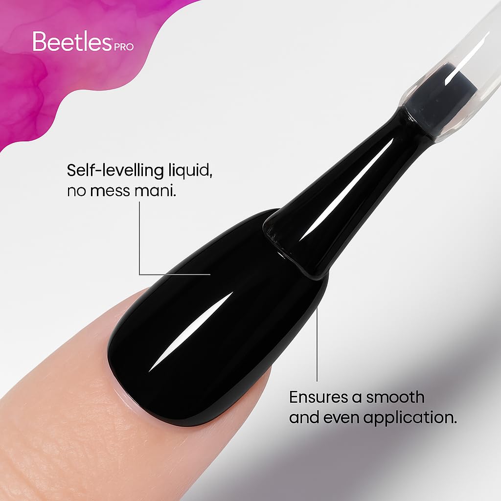 beetles gel polish texture close-up highlighting balanced viscosity benefit