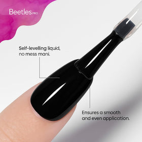 beetles gel polish texture close-up highlighting balanced viscosity benefit
