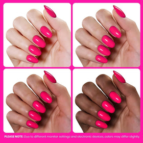 Beetles Gel Polish manicure in salon setting showing professional vibrant results