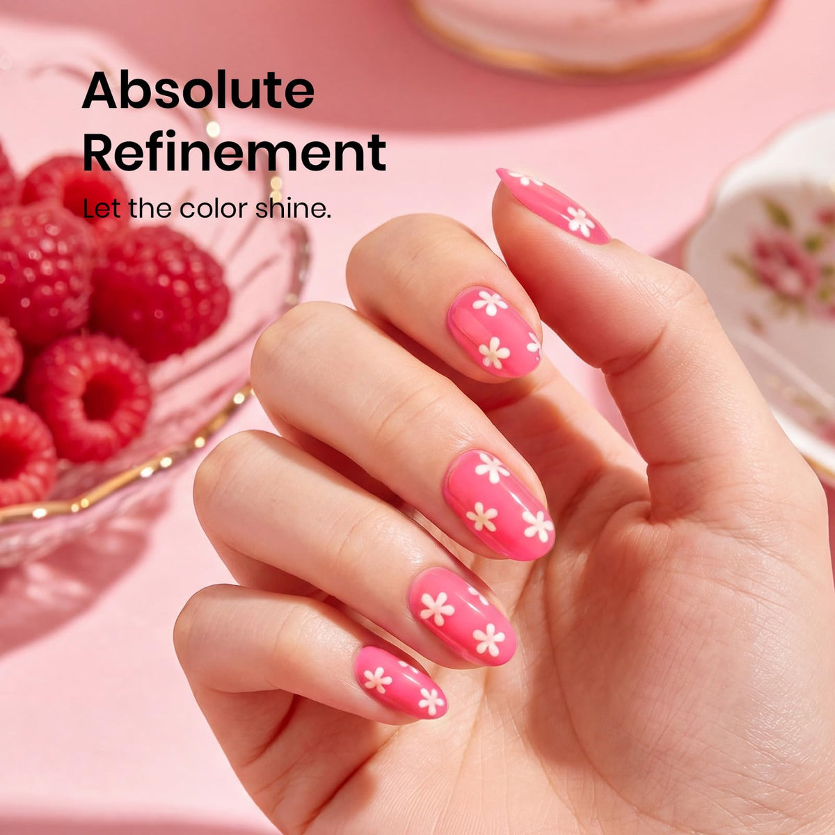Beetles Gel Polish cap and label detail matching liquid color for quick shade recognition