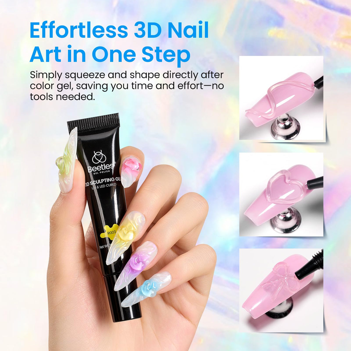 beetles gel securing rhinestone on nail for lasting decoration
