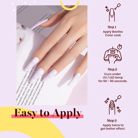 beetles salon manicure lifestyle styled nails showing wearable color benefit