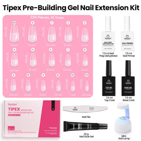 beetles Gel Polish tip beside coin to show scale, clear size and length reference