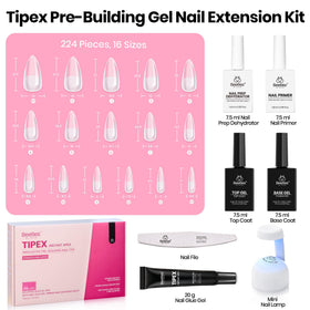 beetles Gel Polish hand holding tips for scale to plan length and fit