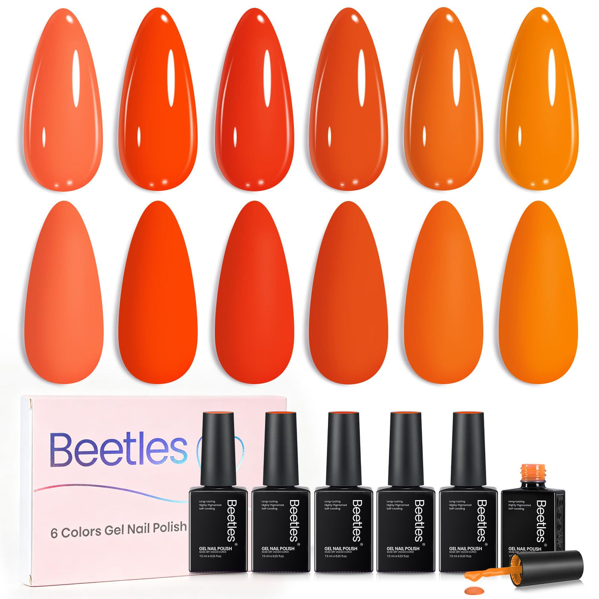beetles front packaging showing five sunset-inspired gel bottles and kit benefit