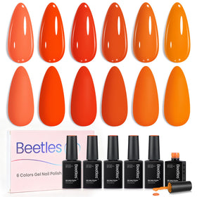 beetles front packaging showing five sunset-inspired gel bottles and kit benefit