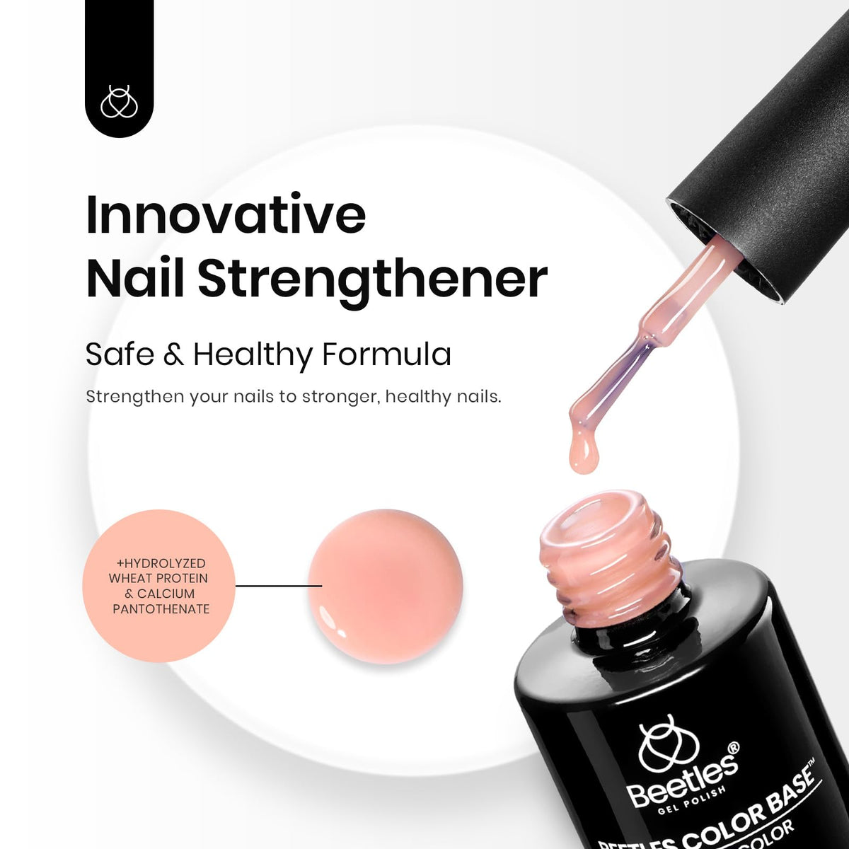 beetles shaping an arched nail before curing for customizable structure