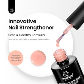 beetles shaping an arched nail before curing for customizable structure
