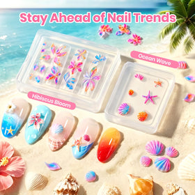 beetles silicone molds closeup highlighting hibiscus and shell shapes for repeatability