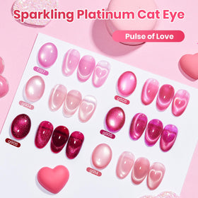 beetles six pink gel shades arranged to show color range and versatility