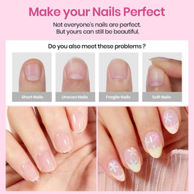 Beetles Gel Polish numbered sizes laid out to show 12-size assortment