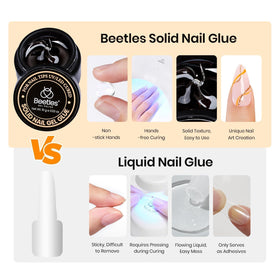 Beetles Gel Polish 15g tube held in hand showing actual size