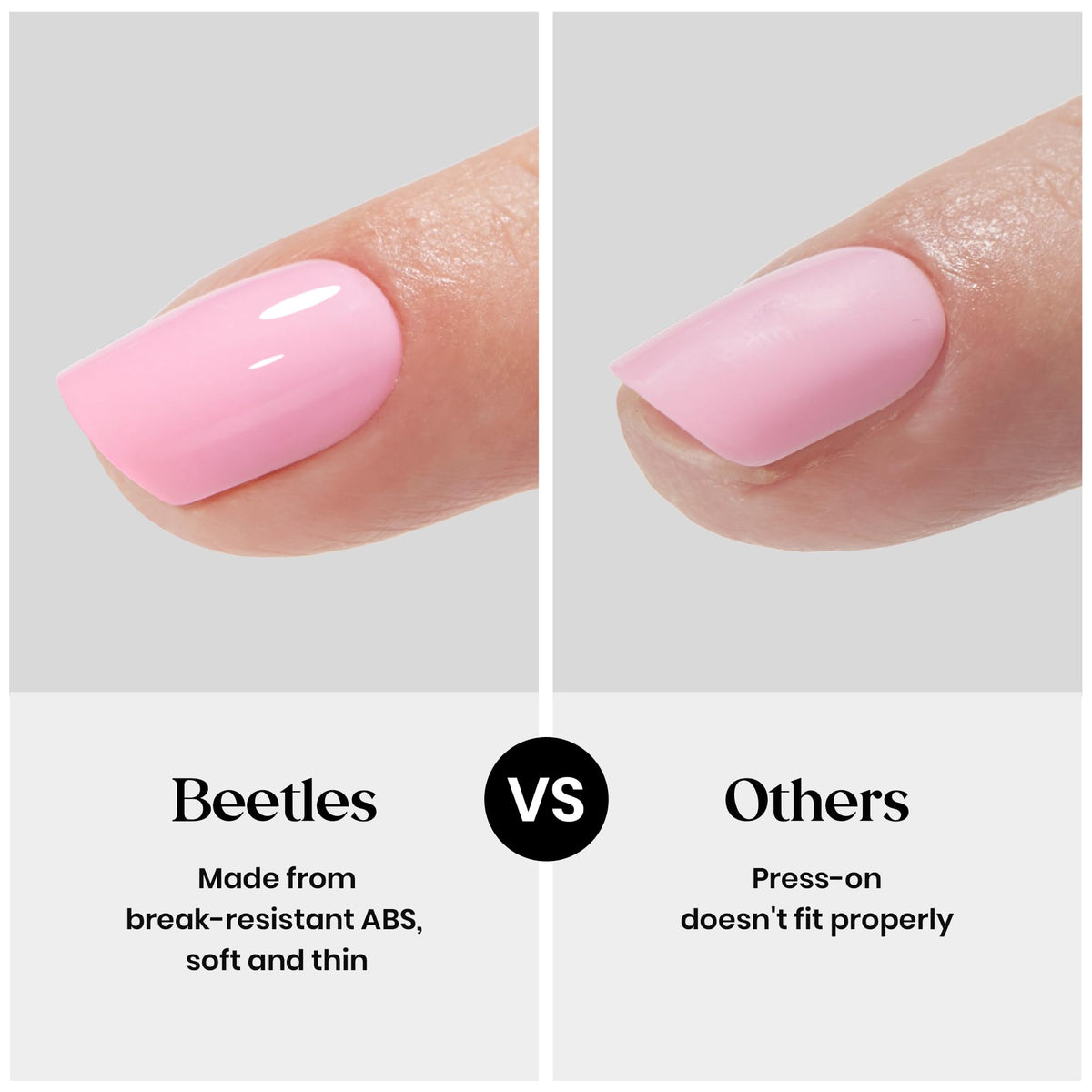 beetles 15 sizes displayed for accurate fit and reduced trimming need