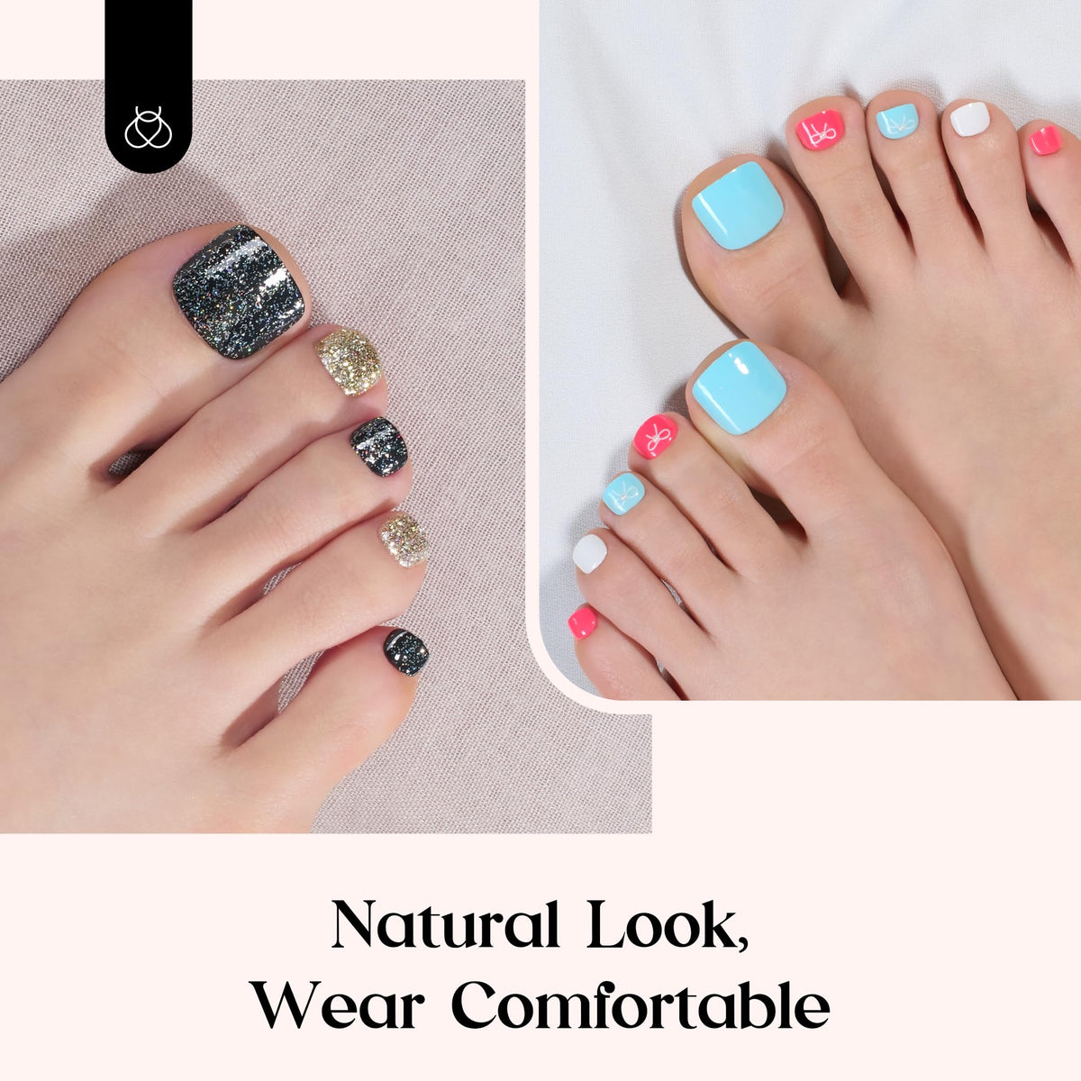 Beetles Gel Polish spread showing all 12 sizes for accurate scale and selection
