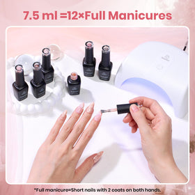 beetles size scale next to coin illustrating compact 7.5mL bottles