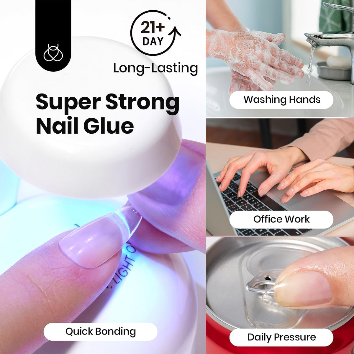 beetles soak-off demo with acetone pad removing press-on safely