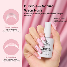 Beetles solid nail glue tube closeup for hands-free tip placement