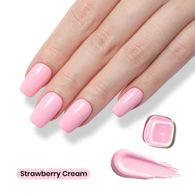 Beetles brush stroke of Strawberry Cream showing smooth application and coverage