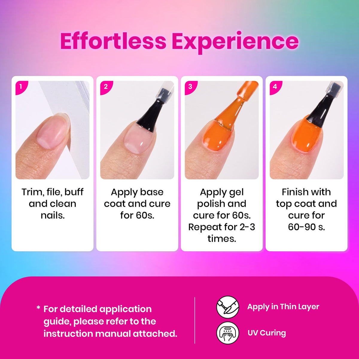 beetles summer manicure lifestyle shot showing finished neon nails perfect for festivals