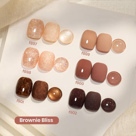 beetles swatch strip showing all six brown shades for color selection
