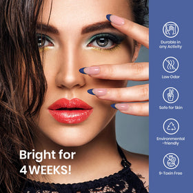 Beetles Gel Polish swatches with manicure tools for professional prep