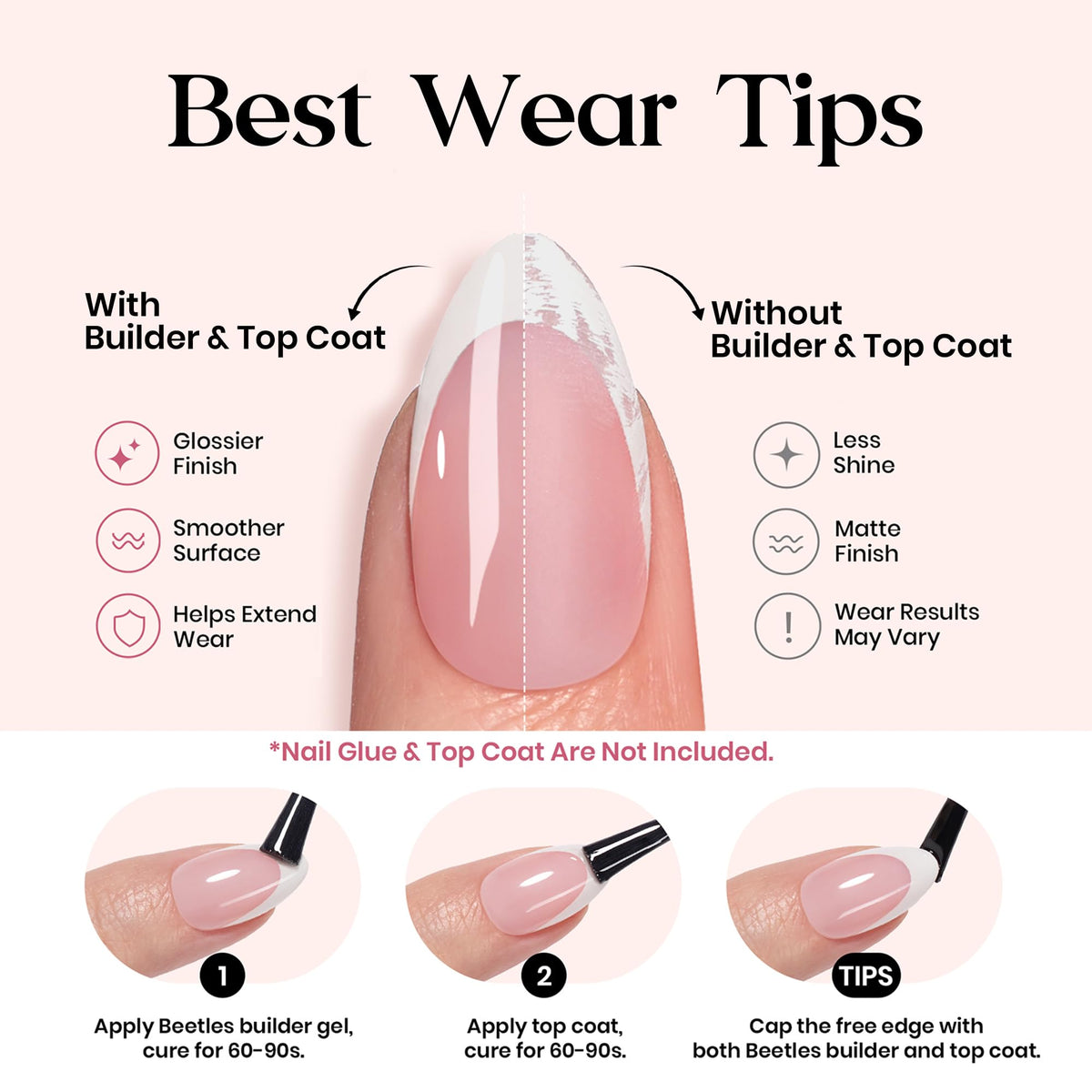 beetles Gel Polish texture and thin cuticle edge for seamless blend benefit