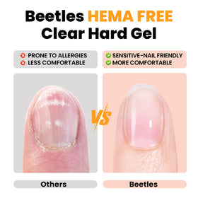 beetles gel texture close-up showing smooth self-leveling consistency