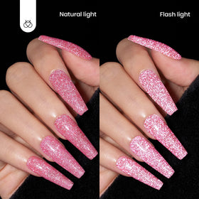beetles texture glitter swatch highlighting reflective particles for shine