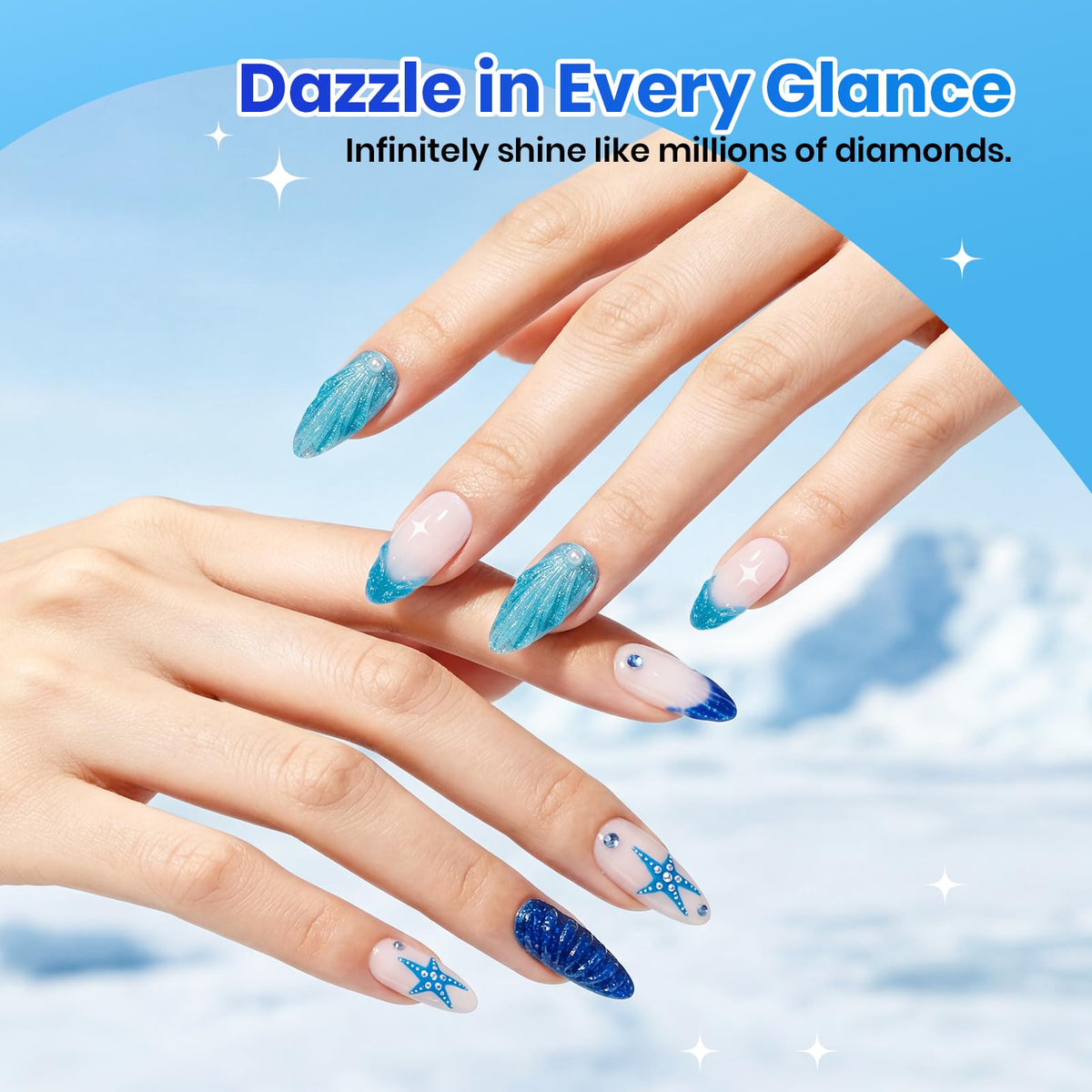 beetles texture shimmer pool close-up revealing glitter particles and crystalline shine