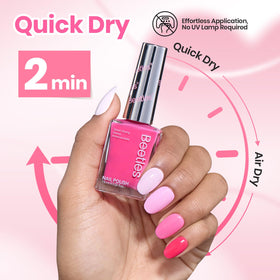 Beetles texture swipe demonstrating creamy, even coverage on nail