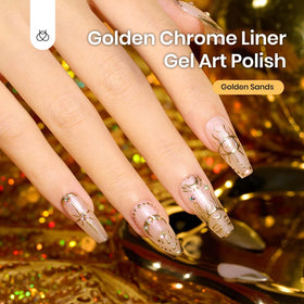 beetles Gel Polish close-up of built-in thin brush for accurate fine-line application benefit