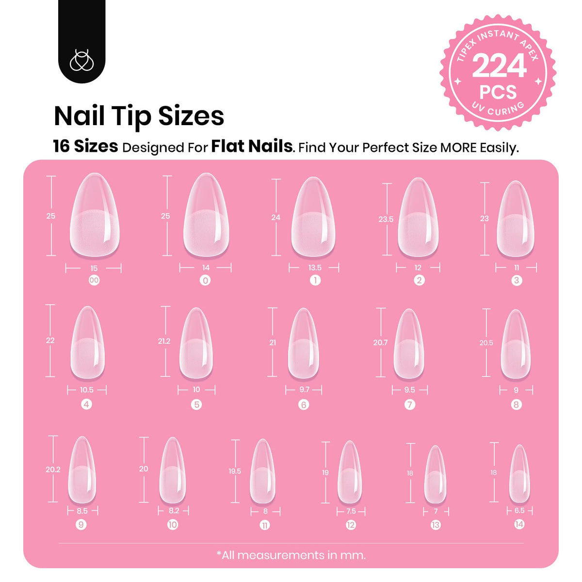 Beetles Gel Polish detailed apex structure on a tip for added strength benefit